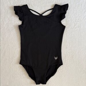 Justice Active | Flutter Sleeve Criss Cross Back Leotard Gymnastics Dance (10)